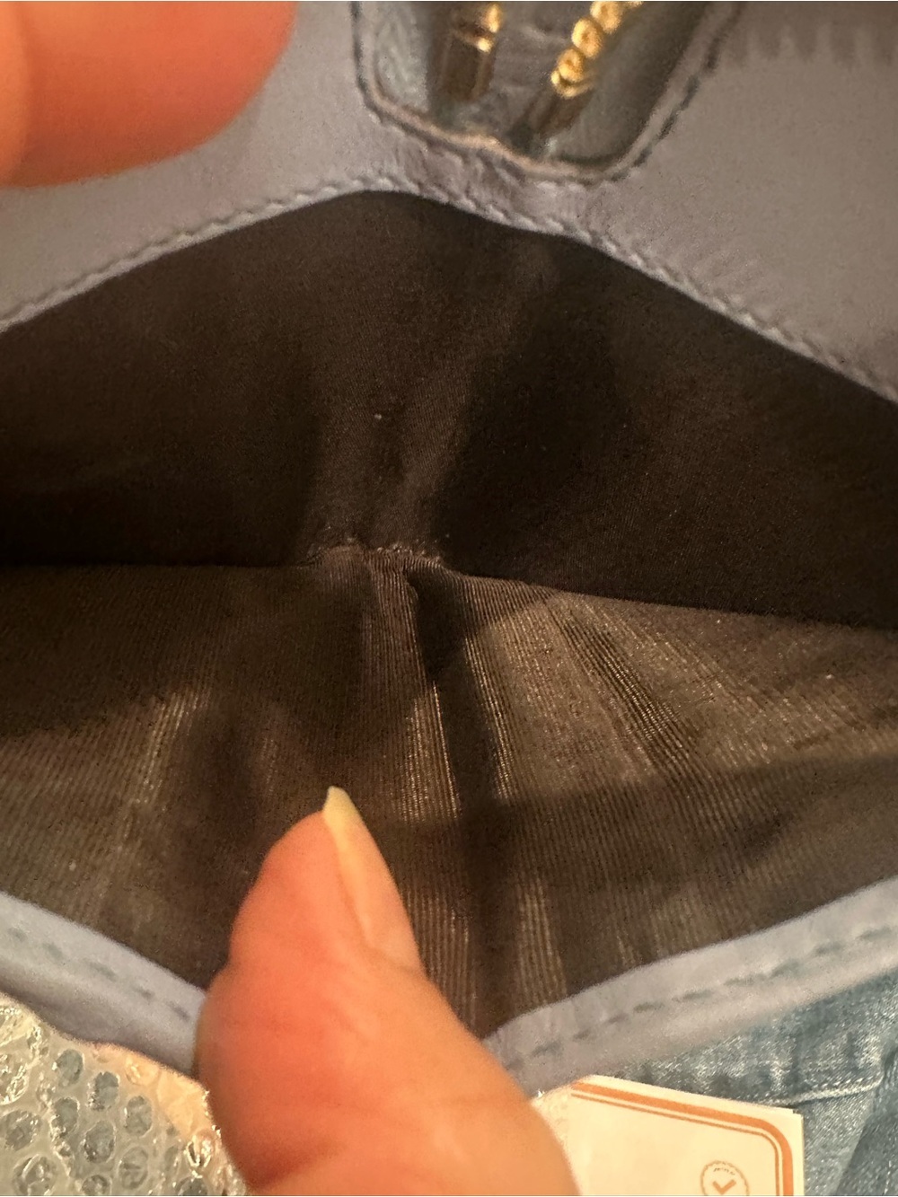 Gucci Baby Blue Sueded Medium Soho Zippy - Picture 6 of 10